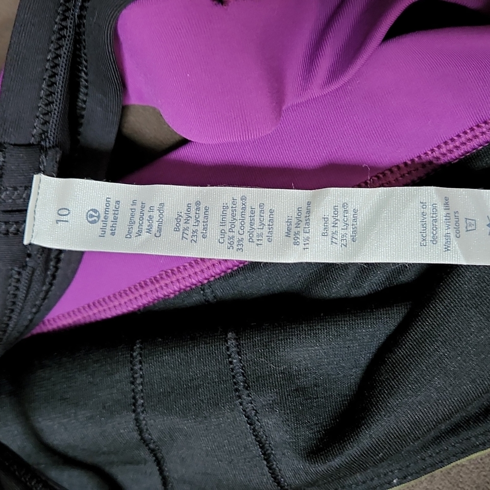 Nwot Lululemon Rise And Run Sports Bra - Picture 8 of 8